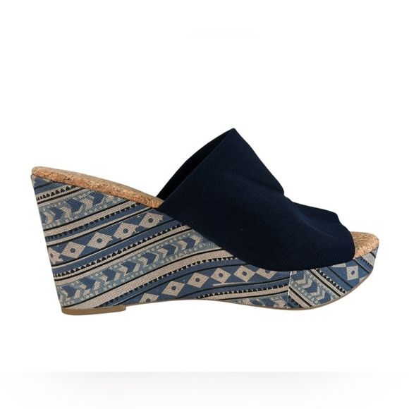 Lucky Brand Blue Marilyn Cork Wedge Sandal - Picture 2 of 12